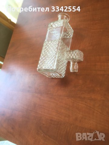 ШИШЕ БУТИЛКА СТЪКЛО РЕЛЕФ ДЕБЕЛО ОТ СОЦА, снимка 4 - Други - 36724744