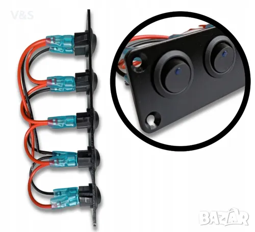 Контролен панел със светещи ключове, снимка 2 - Друга електроника - 47692838