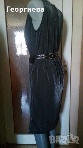 Чисто нова рокля в черно и сребристо  🍀👗S,M,L🍀👗 арт.1061, снимка 9 - Рокли - 29704652