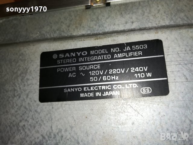 sanyo ja5503 amplifier made in japan 1703212002, снимка 13 - Ресийвъри, усилватели, смесителни пултове - 32201439