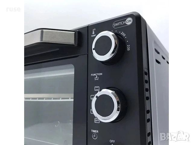 НОВИ! Фурна с таймер камък за пица тавички 24л 1400W Switch on, снимка 3 - Печки, фурни - 50734859