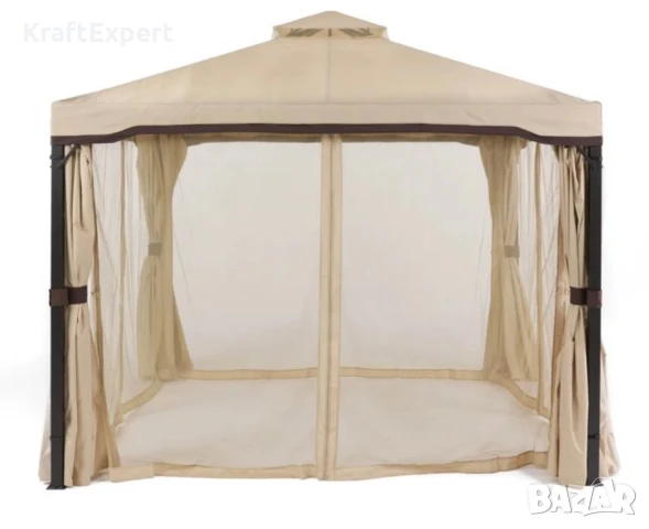 Луксозна Градинска Шатра с Мрежа против Насекоми 3.36×3.36 м., снимка 4 - Градински мебели, декорация  - 50483884