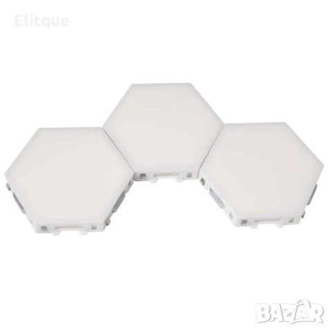 Комплект от 3 броя Модулен TOUCH LED панел тип „Honeycomb", снимка 5 - Други - 52853775
