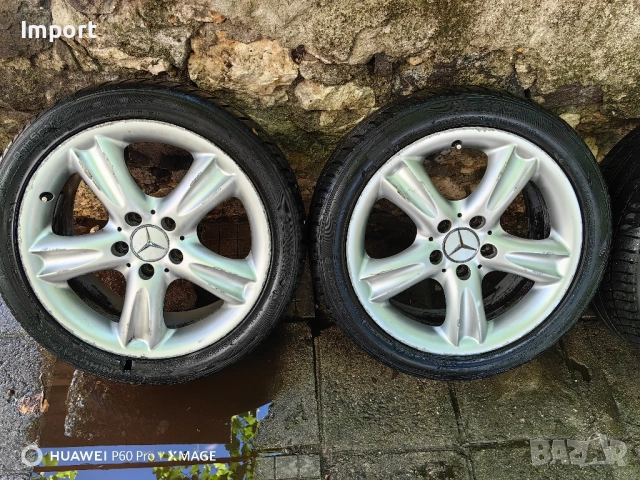 4бр. Оригинални джанти за MERCEDES 17 цола Спорт пакет 225/45/17 и 245/40/17, снимка 2 - Гуми и джанти - 51747229