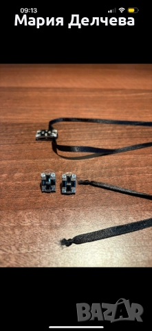 СРЕБРО- Прекрасен елегантен комплект колие и обеци., снимка 2 - Колиета, медальони, синджири - 52261048