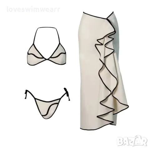 Бански с пола, снимка 3 - Бански костюми - 49542979
