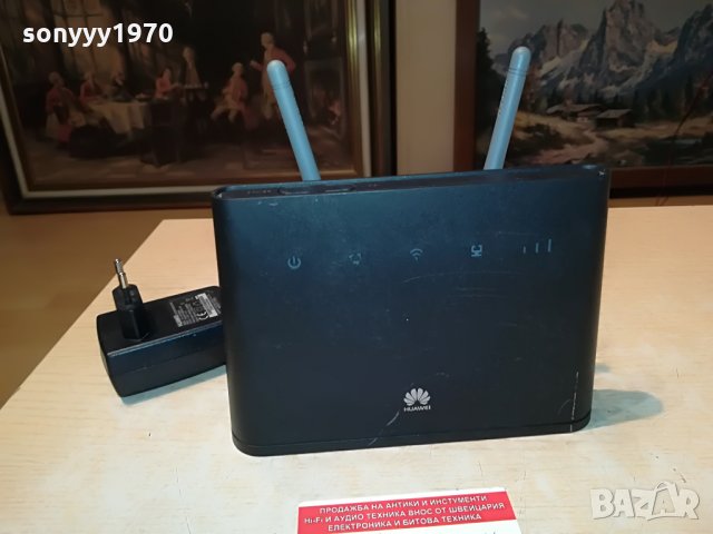 РУТЕР-HUAWEI 4G-A с 2 антени 2708212016, снимка 5 - Рутери - 33943549