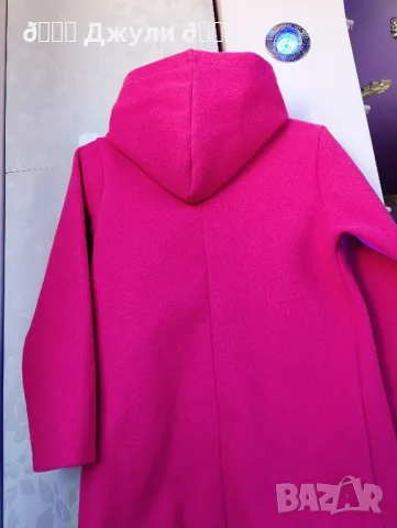 Модно дамско палто в цвят Фуксия 🩷, снимка 8 - Палта, манта - 48847547