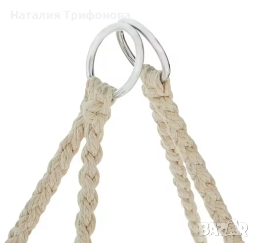 Двойна бежова градинска люлка за двама с възглавници, снимка 9 - Градински мебели, декорация  - 54182366