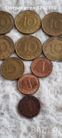 Германски пфенинги 10/5/1/, снимка 5 - Нумизматика и бонистика - 52459789