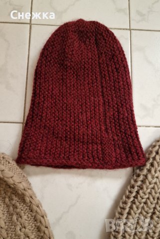 Дамски зимни шапки 3бр., снимка 4 - Шапки - 38338093