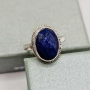 Сребърен пръстен с Лапис, снимка 1