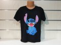 Нова черна детска тениска с дигитален печат Стич (Stitch), снимка 5