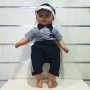 Нов бебешки сет/лот: моряшко комплектче и шапка, за възраст 6-9 месеца, снимка 1 - Комплекти за бебе - 30325669
