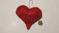 Ръчно изработено сърце от конец, снимка 5