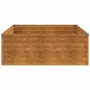 vidaXL Градинска повдигната леха 100x100x36 см кортенова стомана, снимка 4