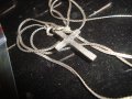 СРЕБРИСТО или СРЕБЪРНО СИНДЖИРЧЕ с КРЪСТЧЕ ПОСРЕБРЕНО или СРЕБЪРНО 6954, снимка 8
