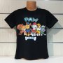 Нова детска тениска с дигитален печат PAW Patrol (Пес патрул) в черен цвят, снимка 1