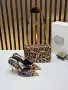 Versace Дамски Леопардови Обувки С Ток Каишка И Златен Връх Код SEM-718, снимка 6