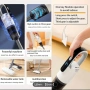 Прахосмукачка, вертикална/преносима, USB презареждаема, безжична, за дома, снимка 2