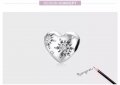 Талисман за гривна Пандора сърце със снежинки Snowflake Love сребро s925 модел 005, снимка 6