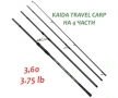 🎣 Въдица за шаран Kaida Travel Carp 3.60 м 3.75 lb TC24 4 части, снимка 1
