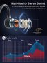 Нови безжични леки Слушалки за тренировка бягане шофиране Стерео звук, снимка 6