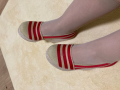 Бежово червени сладурски обувки, снимка 4