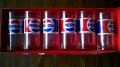 чаши стъклени антикварна рядкост 6 бр Пепси Pepsi и София