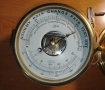 Месингов корабен часовник и барометър с термометър Schatz -Германия, снимка 11