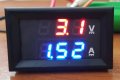 Волтметър-амперметър DC 100V/10А , снимка 1