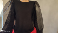 блузка на Zara с интересен ръкав, снимка 1 - Блузи с дълъг ръкав и пуловери - 44571824