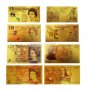 Златни банкноти британски паунд , британска лира GBP , Комплект 5 бр. паунд , Паунд банкнота, снимка 4
