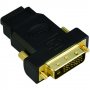 Преходник Адаптер от DVI Мъжки към HDMI Женски VCom SS001166 Adapter DVI 24+1 M/HDMI F, снимка 1 - Кабели и адаптери - 33988753
