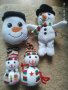 Коледна украса снежни човеци Милка, снимка 1 - Декорация за дома - 42757899
