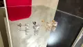 CARTIER C de Cartier White Gold Stud Diamond Дамски Обеци, снимка 9