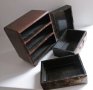 стара японска кутия за бижута с чекмеджета, снимка 11