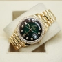 Rolex Day Date President Gold Green Diamond Bezel, снимка 9