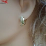 Обеци с 14К златно покритие 2141857, снимка 1
