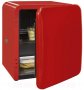 Хладилник мини бар Exquisit RKB 05-14 A + Rot, 48л, Ретро дизайн, 103 kWh/година, Червен, снимка 1 - Хладилници - 38329453