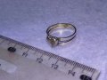 ИЗЯЩЕН СЪРЦЕВИДЕН РОМАНТИЧЕН МАЙСТОРСКИ СРЕБЪРЕН ПРЪСТЕН ВИСОКА ПРОБА СРЕБРО с БЯЛА ПОЗЛАТА 40095, снимка 12