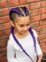 🥰Боксьорски Плитки🤎 Box braids Детски прически Опашки Бохо Туистъри Ариел Къдрици Афро Канекалон , снимка 9
