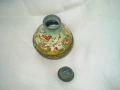 Много стара метална ръчно рисувана солничка капачка на винт, снимка 4
