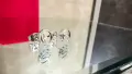 CARTIER Love White Gold Stud Дамски Обеци, снимка 1