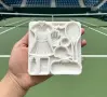 Спорт тенис ракета шапка спортни дрехи аксесоари силиконов молд форма фондан, снимка 2