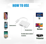 [Apple MFi Certified] Lightning към HDMI кабел 1080P цифров AV HDMI адаптер за iPhone, снимка 2