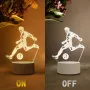Холограмна 3D LED лампа-Футболист, снимка 5