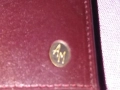 Портфейл АМ марков нов винтидж Западна Германия естествена кожа 125х100мм, снимка 4