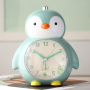 Детски часовник, нощна лампа Пингвин 14cm*18cm*10cm (001) - 3 цвята, снимка 2