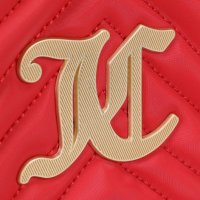 JUICY COUTURE 🍊 Дамска чанта с капитониран ефект RED & GOLD нова с етикети, снимка 7 - Чанти - 35235411